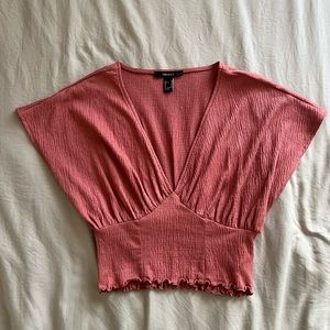 V-neck Crop Top
